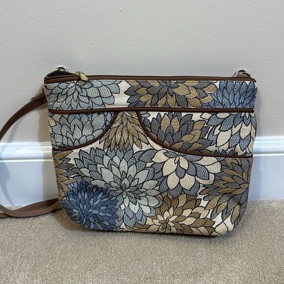 Danny K Tapestry Crossbody Handbag Floral Beach Made in USA Women Boho Purse - Picture 2 of 12